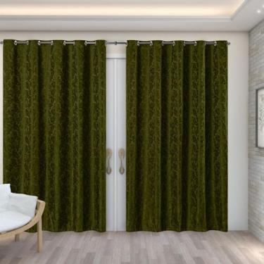 Imagem de Cortina Jacquard Sala Quarto E Cozinha 2,70m X 3,00m Jacar - FF Enxova