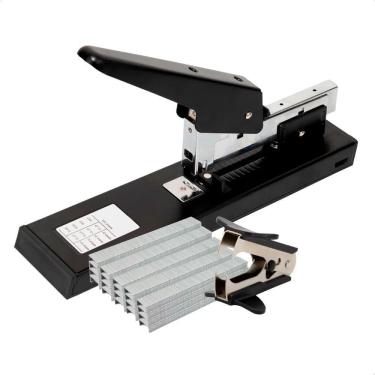 Imagem de Grampeador Profissional 100 Folhas Reforçado Escritório Aço