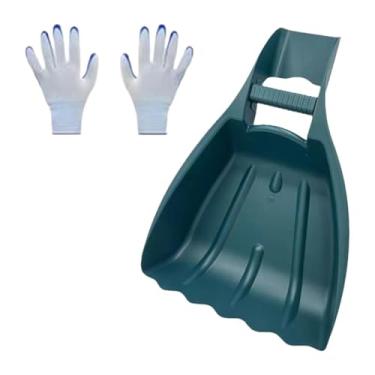 Imagem de MFMEXUL Ancinho de Mão Ergonômico para Coletar Folhas E Grama, Ferramenta de Remoção de Folhas E Grama, Ideal para Jardinagem.