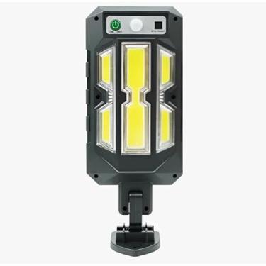 Imagem de Luminária Solar Poste Parede Refletor 20W Luz Branco frio Prova Da Água Sensor De Movimento