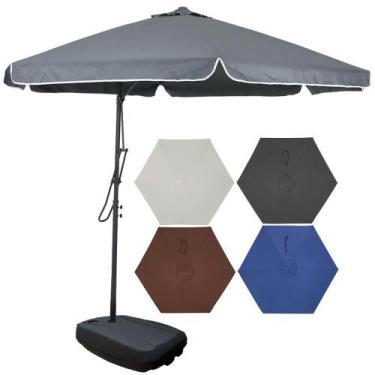 Imagem de Ombrelone 3m Alavanca BEL Com Base e Rodinha Várias Cores EVALD - BELF