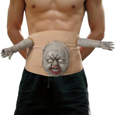 Imagem de Zombie Waist Belt Costume Prop Creepy Halloween Accessory with Scary Bloody Body Part for Cosplay and Horror Decor
