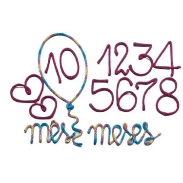 Imagem de Kit Mesversário Coração Balão Kit Festa Decoração Baloes De Aniversario Para Festa De Aniversário(Redondo,Corações)