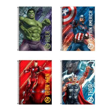 Imagem de Caderno espiral capa dura universitário 1x1 80 fls Os Vin