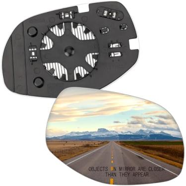 Imagem de LOIYLLEN Substituição do espelho lateral do passageiro para Porsche Cayenne 2008 2009 2010 - Vidro do espelho do lado direito, vidro dos espelhos retrovisores com aquecimento elétrico