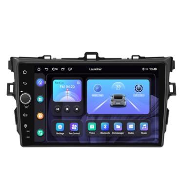 Imagem de JOYING Rádio automotivo para Toyota Corolla 2008-2013, Android 13, estéreo, tela sensível ao toque de 9 polegadas 4 GB + 64 GB com Carplay e Android Auto, link espelhado, navegação GPS, Bluetooth