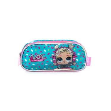 Imagem de Estojo Escolar Feminino Premium LOL Verde Claro - Bagaggio, U