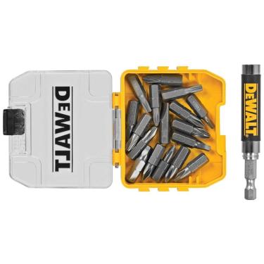Imagem de Conjunto de Guia de Acionamento Magnético 18 peças, DEWALT DWAF2058CS, Amarelo