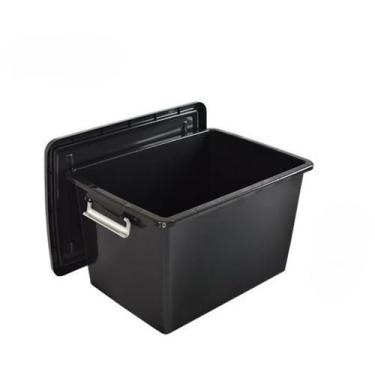 Imagem de Caixa Organizadora 56 Litros C/Tampa E Trava Preta Oferta cor:preto