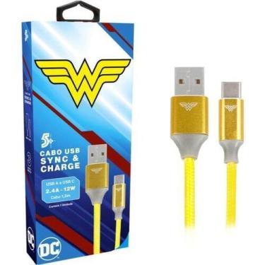 Imagem de Cabo Usb-A Para Usb-C Wonder Woman 1,5M 5+