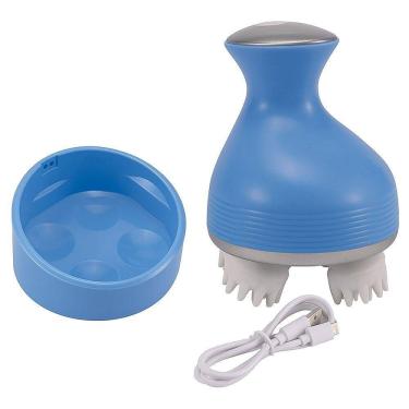 Imagem de Massageador Elétrico De Cabeça E Corpo Azul Alívio Do desconforto E Relaxamento Profundo