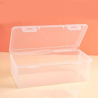 Imagem de Estojo de papelaria simples criativo de grande capacidade, transparente