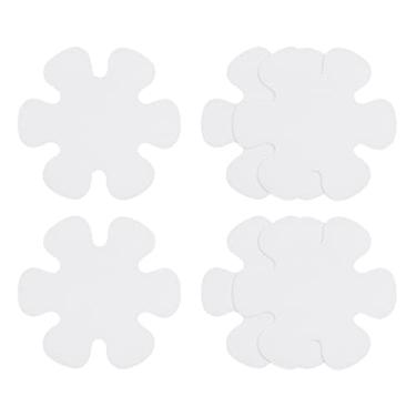 Imagem de 6 peças adesivos antiderrapantes para banheira, chuveiro, piso, 8 cm, antiderrapante, fita adesiva, estilo flor, decalques para banheiro, cozinha, banheira, degraus, escadas, transparentes