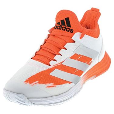Imagem de adidas Masculino Adizero Ubersonic 4 Branco/Prata Metálico/Vermelho Solar 13, Branco/Prata Metálico/Solar Vermelho