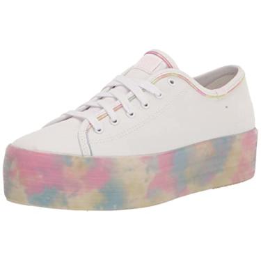 Imagem de Keds Tênis feminino triplo Up Tie Dye Foxing, Branco/Multi, 7.5