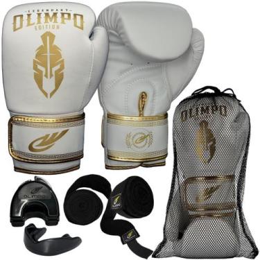 Imagem de Luva De Boxe Muay Thai Bandagem Bucal Case Kickboxing - Olimpo Esporte