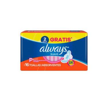 Imagem de Absorvente Always Super Proteção Cobertura Suave com Abas - 16 unidade