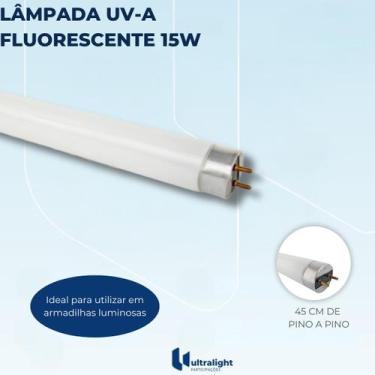 Imagem de 5 Lâmpadas Fluorescente Uv-A 15w - Ultralight