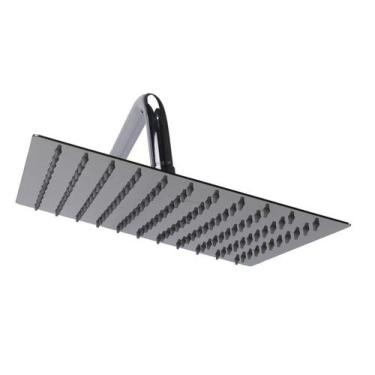 Imagem de Ducha Chuveiro Inox 25 Cm com Braço 35 cm de Parede - AMG Metais