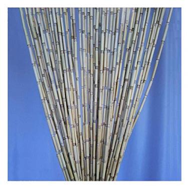 Imagem de ZJYWMM Cortina com contas de bambu natural para porta de cortina para divisória de quarto painel de passagem de porta de quarto, estilo de fazenda, cor de madeira, personalizável (cor: A, tamanho