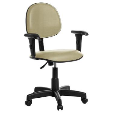 Imagem de Cadeira Escritório Executiva Com Braço Rce Bege - Goldflex