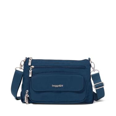 Imagem de Bolsa tiracolo feminina original para uso diário, 28 x 18 cm, proteção RFID, leve, nylon, com zíper