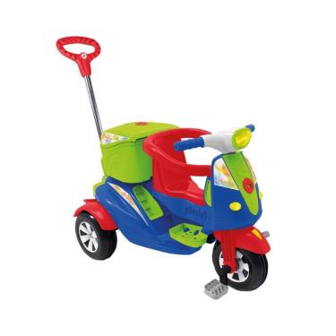 Imagem de Triciclo De Passeio E Pedal Moto Uno Azul - Calesita