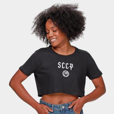 Imagem de Camiseta Cropped Corinthians Feminina-Feminino