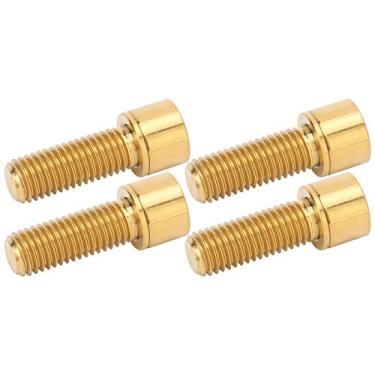 Imagem de HUIOP Parafuso de Parafuso de Haste Liga Titânio, Guiador Bicicleta M7x20mm Leve Com Alta Resistência, Adequado para Haste Bicicleta.Feito Liga (Ouro)