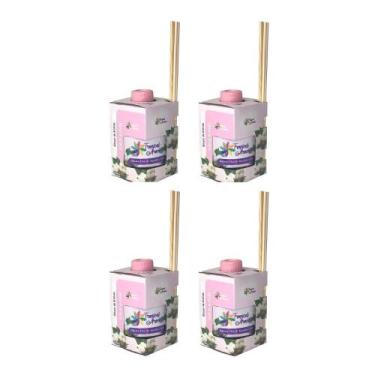 Imagem de Kit 4 Difusores Ambiente Aromatizador Tropical Aromas 250ML