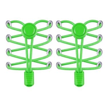 Imagem de Cadarços sem amarração, conversão, sem fivela, elástico, sem cadarço, para mulheres, esposa, mãe, tênis de corrida, Chartreuse, 47.2inch