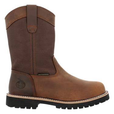 Imagem de Georgia Boot Bota de trabalho masculina Core 37 com bico de aço à prova d'água, Marrom, 39 BR