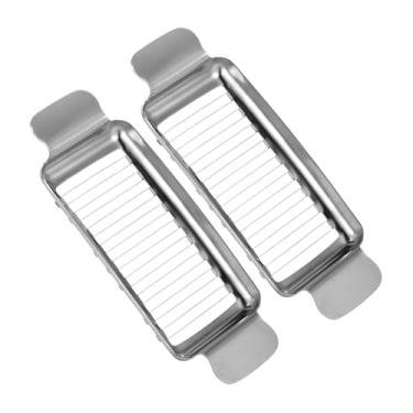 Imagem de FRICHOM 2 fatiadores de manteiga e queijo, cortador de manteiga para quadrados de manteiga, cortador de queijo para bloco de queijo, cortador de queijo ergonômico portátil de aço inoxidável para