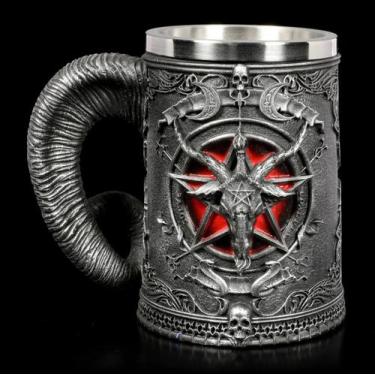 Imagem de Caneca De Chá Viking Cavaleiro Caveira De Halloween Em Aço Inoxidável,