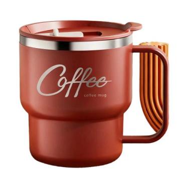 Imagem de Caneca Térmica De Aço Inoxidável De 400ML Com Dupla Camada, Copo Selad