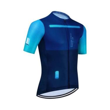 Imagem de Camisa De Ciclismo Masculina De Verão Com Manga Curta MTB Rápido Secag
