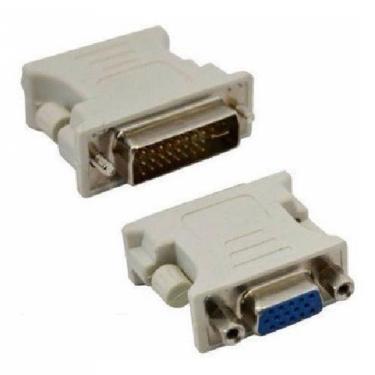 Imagem de Adaptador Dvi 24+1 Pinos Macho Para Vga 15 Pinos Femea