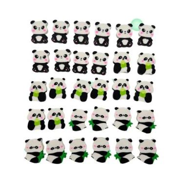 Imagem de Borrachas Kawaii De Panda Fofas 30 Peças Macias Criativas Material Esc