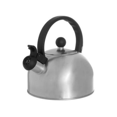 Imagem de Chaleira com tampa e apito em aço inox 2l prata chlr-017 - HAUSKRAFT -