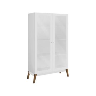 Imagem de Cristaleira 2 Portas de Vidro GenialFlex - Branco, Branco
