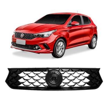 Imagem de Grade Superior Dianteira Radiador Fiat Argo 2017/2021 Preta - Blawer