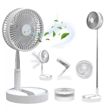 Imagem de Ventilador Portátil Silencioso Dobrável Retrátil Com Bateria Aro 20 Cm Bm-f917