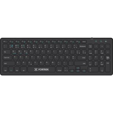 Imagem de Teclado sem Fio KB11 Full com Conectividade Dual-Mode 2.4GHz e Bluetooth e Bateria Recarregável Preto Fortrek
