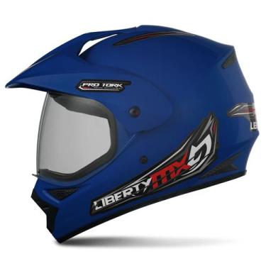 Imagem de Capacete Motocross Liberty MX Vision Pro Tork Trilha Off Road Seguranç