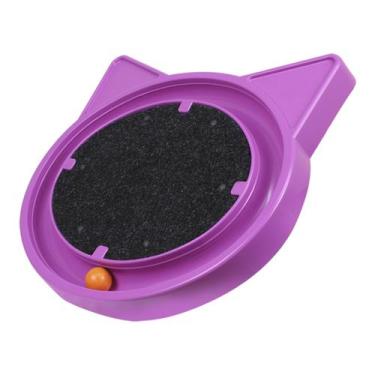 Imagem de Arranhador Redondo Para Gatos Com Bola Interativa Relax Brinquedo Para