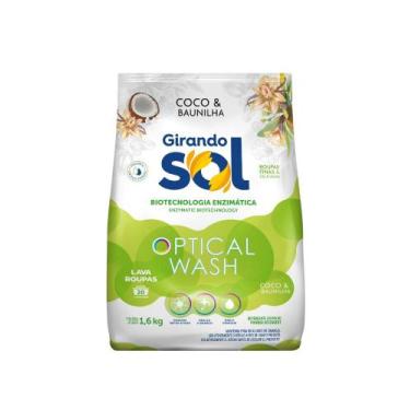 Imagem de Sabão em Pó Optical Wash Coco e Baunilha 1,6kg Girando Sol