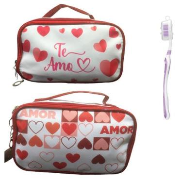 Imagem de Necessaire Feminina Impermeável executiva Premium Com Escova - FwB