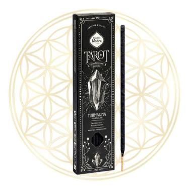 Imagem de Incenso Sagrada Madre Vareta Linha Tarot Gemas Protetoras, 1 X Turmali