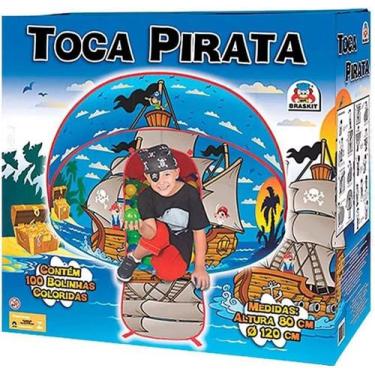 Imagem de Barraca Infantil Toca do Pirata com 100 Bolinhas - Braskit