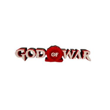 Imagem de Placa Decorativa God of War Logo 17cm Impressão 3D - Impressao 3D